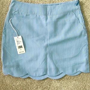 NWT - Vineyard Vines Blue Seersucker Golf Skort